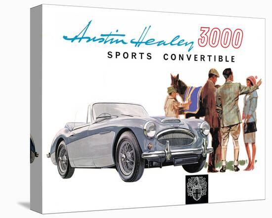 Austin Healey 3000 Convertible-null-Stretched Canvas