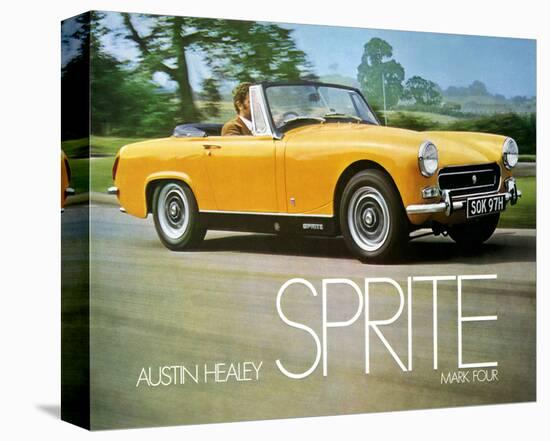 Austin Healey Sprite Mark Four-null-Stretched Canvas