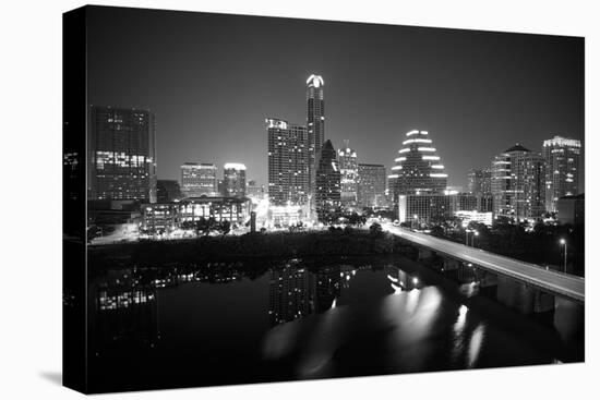 Austin Skyline 2010 B/W-John Gusky-Premier Image Canvas