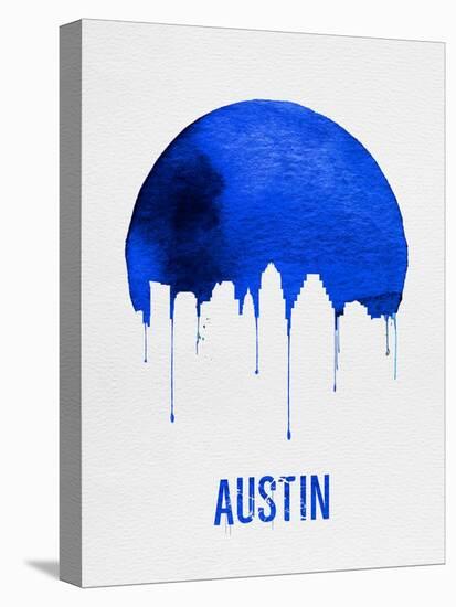 Austin Skyline Blue-null-Stretched Canvas