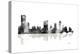 Austin Texas Skyline BG 1-Marlene Watson-Premier Image Canvas