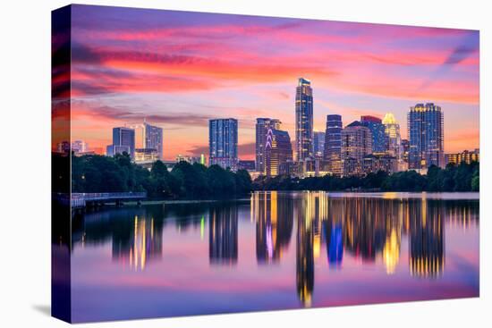 Austin, Texas, USA Skyline on the Colorado River-Sean Pavone-Premier Image Canvas