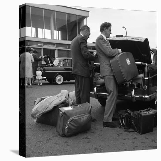 Austin Westminster and Daf 750 at the Port of Rotterdam, Netherlands, 1963-Michael Walters-Premier Image Canvas