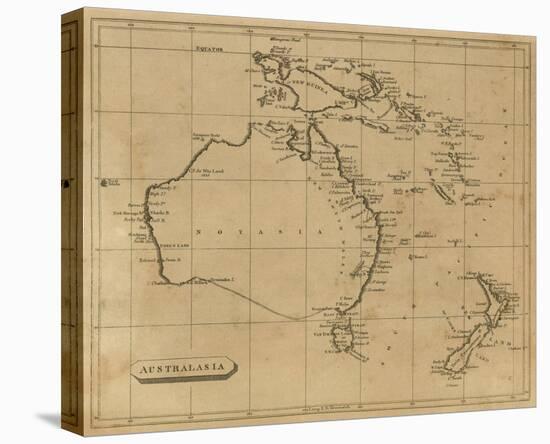 Australasia, c.1812-Aaron Arrowsmith-Stretched Canvas