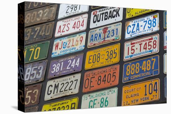 Australia, Alice Springs. Display of Assorted License Plates-Cindy Miller Hopkins-Premier Image Canvas