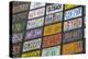 Australia, Alice Springs. Display of Assorted License Plates-Cindy Miller Hopkins-Premier Image Canvas