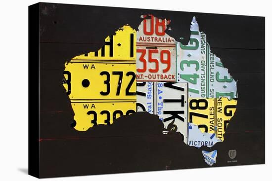Australia License Plate Map-Design Turnpike-Premier Image Canvas