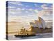 Australia, New South Wales, Sydney, Sydney Opera House, Boat Infront of Opera House-Shaun Egan-Premier Image Canvas