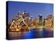 Australia, New South Wales, Sydney, Sydney Opera House, City Skyline at Dusk-Shaun Egan-Premier Image Canvas