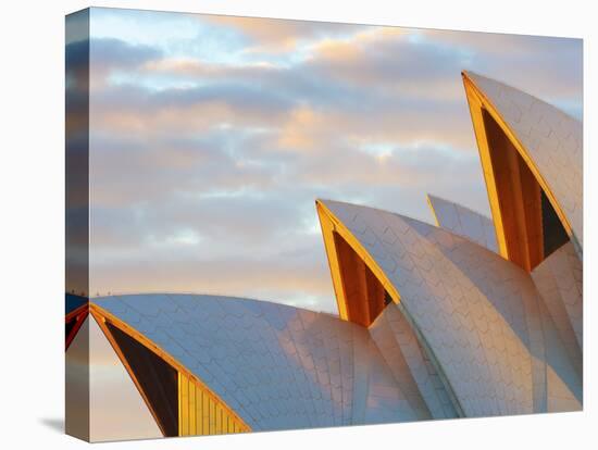 Australia, New South Wales, Sydney, Sydney Opera House, Close-Up at Sunrise-Shaun Egan-Premier Image Canvas