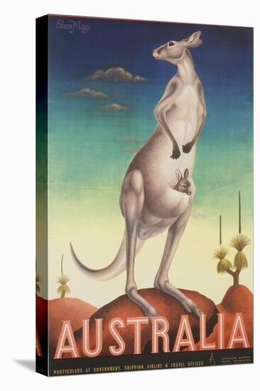 Australia Poster-Eileen Mayo-Premier Image Canvas
