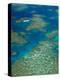 Australia, Queensland, North Coast, Cairns Area, Great Barrier Reef, Aerial View of Moore Reef-Walter Bibikow-Premier Image Canvas