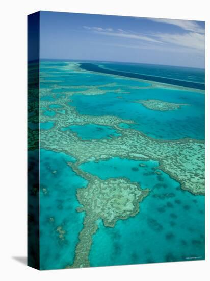 Australia, Queensland, Whitsunday Coast, Great Barrier Reef, Aerial View-Walter Bibikow-Premier Image Canvas