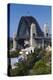 Australia, Sydney Harbor Bridge from Observatory Park-Walter Bibikow-Premier Image Canvas