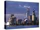 Australia, Western Australia, Perth; the Swan River and City Skyline at Dusk-Andrew Watson-Premier Image Canvas