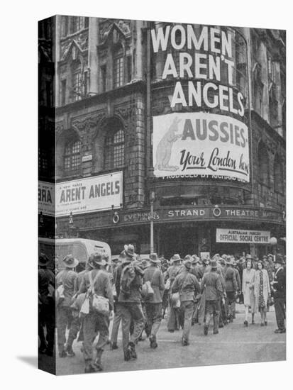 Australian soldiers on a few days leave in London, 1940, (1940)-null-Premier Image Canvas