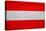 Austria Flag Design with Wood Patterning - Flags of the World Series-Philippe Hugonnard-Stretched Canvas