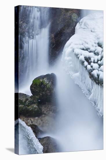 Austria, Lower Austria, MirafŠlle (Waterfall), Winter-Rainer Mirau-Premier Image Canvas