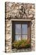 Austria, Tyrol, window of alpine hut with geraniums.-Roland T. Frank-Premier Image Canvas