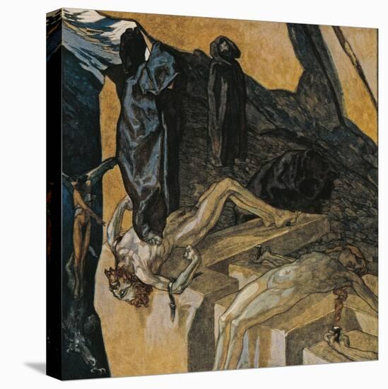 Austria, Vienna, Illustration of Dante Alighieri's Divine Comedy-null-Premier Image Canvas