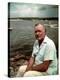 Author Ernest Hemingway at Cuban Fishing Village Like the One in Book "The Old Man and the Sea"-Alfred Eisenstaedt-Premier Image Canvas