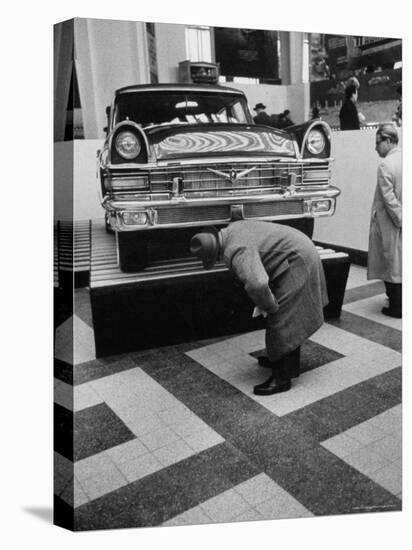 Auto Exhibit in the Soviet Pavilion, at Brussels World's Fair-Michael Rougier-Premier Image Canvas