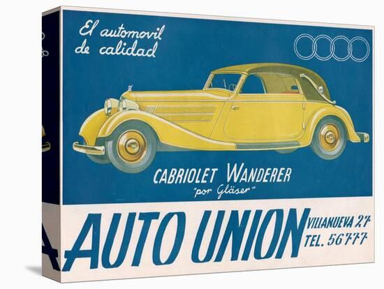 Auto Union Audi, Magazine Advertisement, USA, 1930-null-Premier Image Canvas