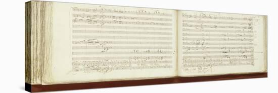Autograph Copy of 'The Magic Flute'-Wolfgang Amadeus Mozart-Premier Image Canvas