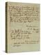 Autograph Letter Signed by Wolfgang Amadeus Mozart (1756-1791) and Sent to His Wife Constanze,…-null-Premier Image Canvas