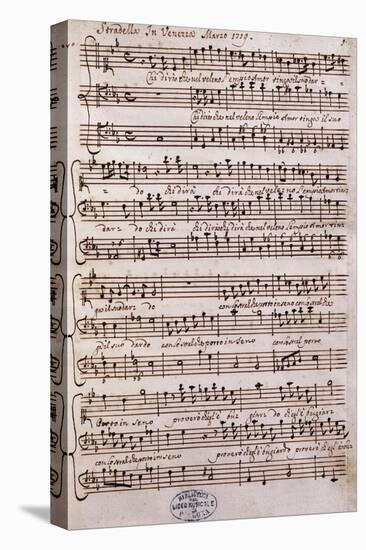 Autograph Sheet Music of a Cantata-Alessandro Stradella-Premier Image Canvas