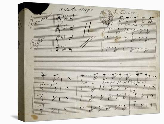 Autograph Sheet Music of Seven Last Words of Our Lord, 1856-Saverio Mercadante-Premier Image Canvas