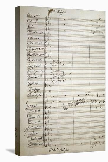 Autograph Sheet Music of the Masses, 1869-Saverio Mercadante-Premier Image Canvas