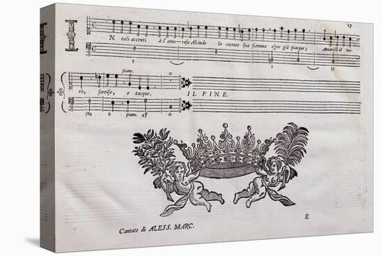 Autograph Sheet Music-Alessandro Marcello-Premier Image Canvas