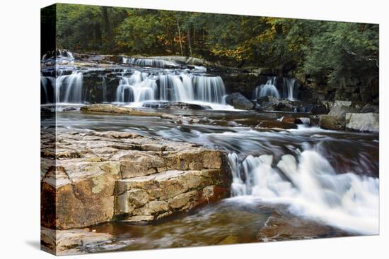 Autumn at Jackson Falls, Jackson, New Hampshire, USA-Michel Hersen-Premier Image Canvas