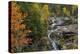 Autumn at Silver Cascade, Crawford Notch SP, New Hampshire, USA-Michel Hersen-Premier Image Canvas