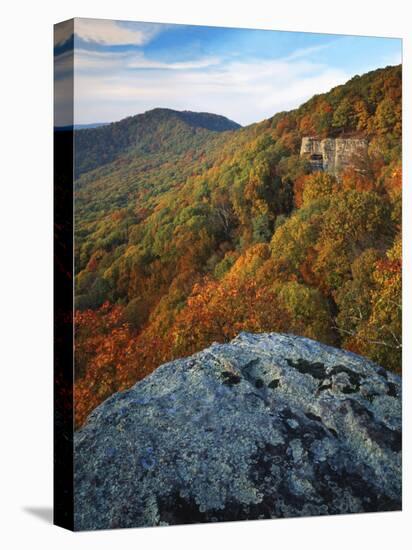 Autumn at White Rocks, Ozark-St. Francis National Forest, Arkansas, USA-Charles Gurche-Premier Image Canvas