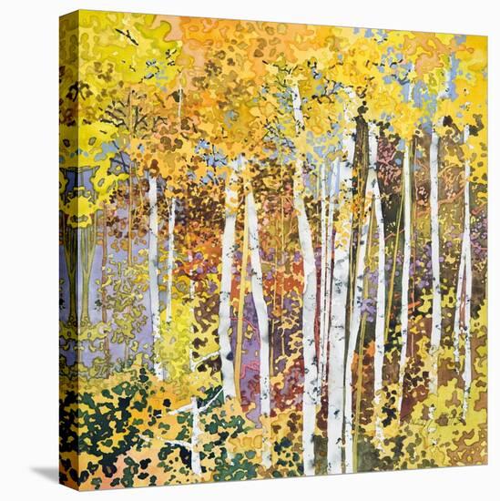 Autumn Birches III-Sharon Pitts-Premier Image Canvas