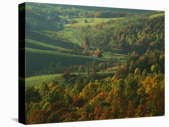 Autumn, Blue Ridge Parkway, Virginia, USA-Charles Gurche-Premier Image Canvas