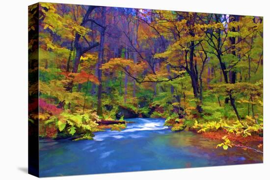 Autumn Color of Oirase River, Japan-NicholasHan-Premier Image Canvas