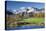 Autumn Colours Beside Loughrigg Tarn with Views to the Snow Dusted Mountains of the Langdale Pikes-Adam Burton-Premier Image Canvas