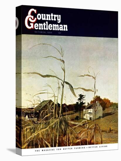 "Autumn Cornfield," Country Gentleman Cover, October 1, 1950-Andrew Wyeth-Premier Image Canvas