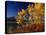 Autumn Cottonwoods, St. Mary Lake, Glacier National Park, Montana, USA-Chuck Haney-Premier Image Canvas