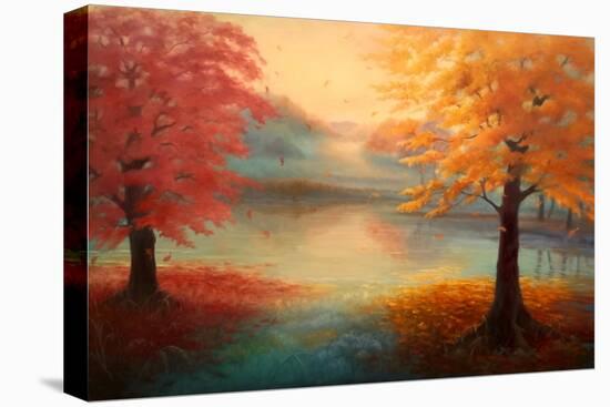 Autumn Drift, 2021, (Oil on Canvas)Landscape-Lee Campbell-Premier Image Canvas