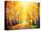 Autumn. Fall. Autumnal Park. Autumn Trees and Leaves in Sun Rays. Beautiful Autumn Scene-Subbotina Anna-Premier Image Canvas