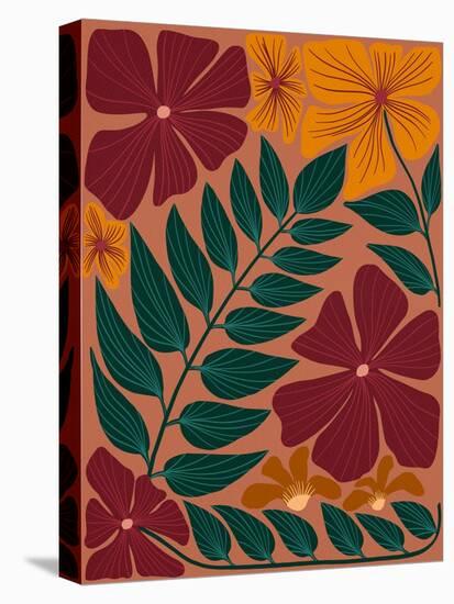 Autumn Floral Scatter  I-Regina Moore-Stretched Canvas