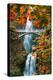 Autumn Frame at Multnomah Falls, Columbia River Gorge, Oregon-Vincent James-Premier Image Canvas