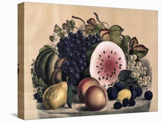 Autumn Fruit-Currier & Ives-Premier Image Canvas