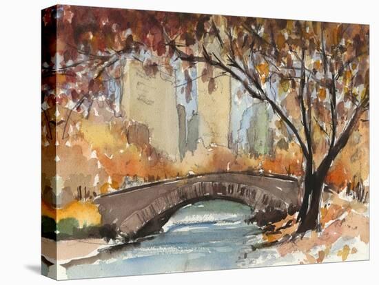 Autumn in New York - Study I-Samuel Dixon-Stretched Canvas