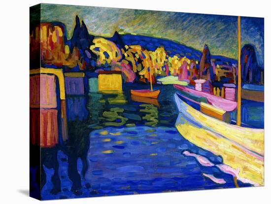 Autumn Landscape with Boats, 1908-Wassily Kandinsky-Premier Image Canvas