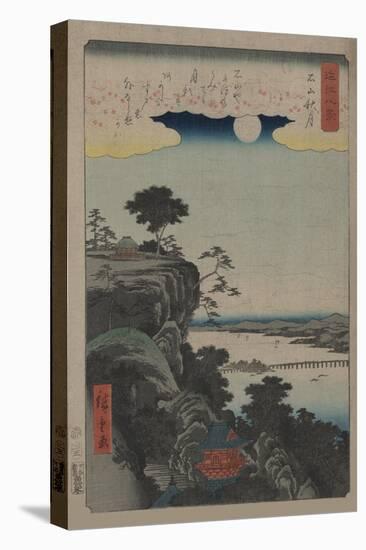 Autumn Moon at Ishiyama (Ishiyama No Shugestu)-Ando Hiroshige-Stretched Canvas